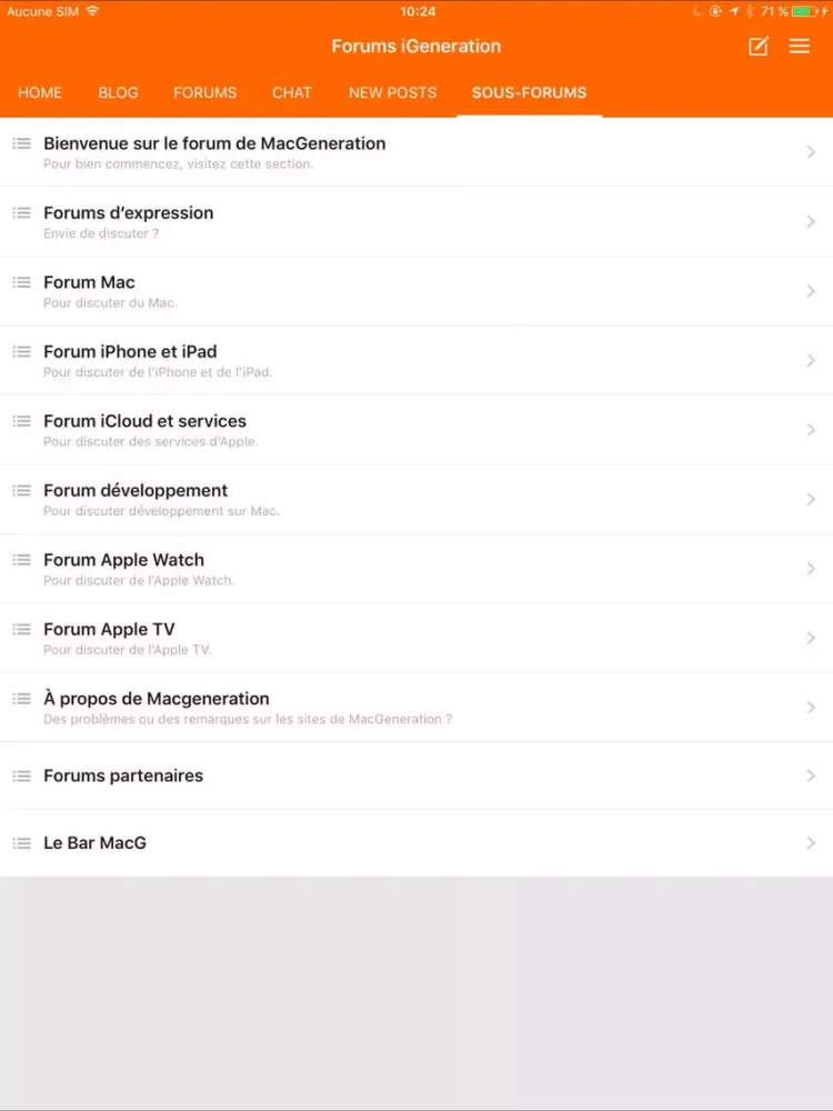 Forums iGeneration iPad  스크린샷